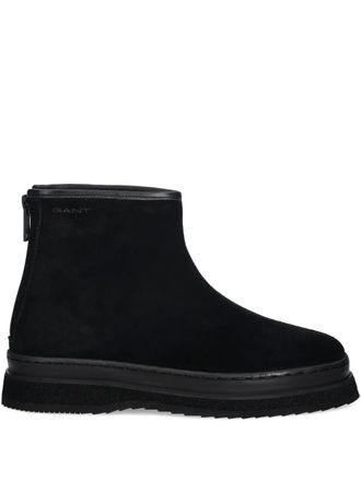 GANT Blistown platform zip boots - Black