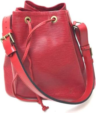 Louis Vuitton Tweedehands leren Louis Vuitton tassen - Dames - Vintage Tas - Rood - ONE Size - Leer - Vintage