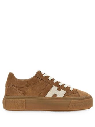 Hogan Beige Logo Sneakers