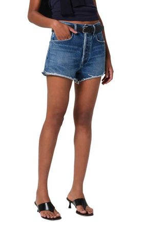 Citizens Of Humanity Marlow High Waist Denim Cutoff Shorts in Allora at Nordstrom, Size 33