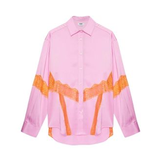 Msgm Msgm, Overhemden, Dames, Roze, S, Shirts