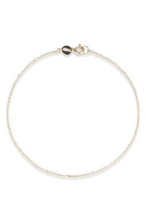 Ember Fine Jewelry Ball Anklet in Gold at Nordstrom Rack