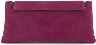 Ree Projects Elieze Suede Clutch in Cardinal at Nordstrom