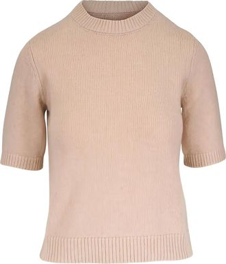 Kinross Cashmere T-shirt girocollo - Toni neutri