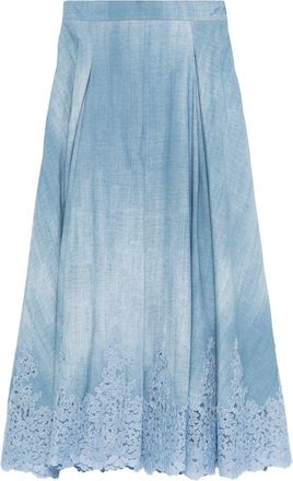 Ermanno Scervino Womens Skirts Clear Blue