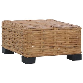 vidaXL Tavolino Da Salotto 47x47x28 Cm In Rattan Naturale - Vidaxl