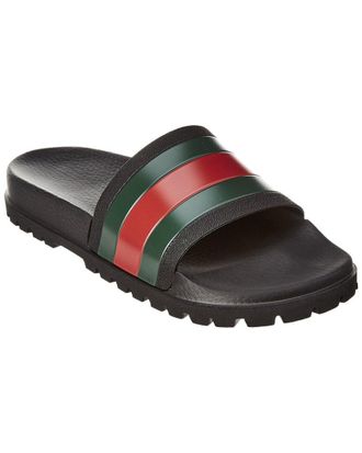 Gucci Web Rubber Slide