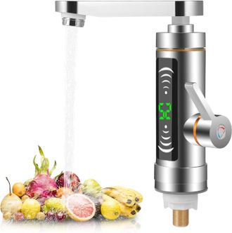 OEM Grifo De Agua Caliente Instant&aacute;neo, Grifo El&eacute;ctrico Para Fregadero, Grifo De Agua Caliente Instant&aacute;neo Con Pantalla Digital Led, Grifo Giratorio De 36