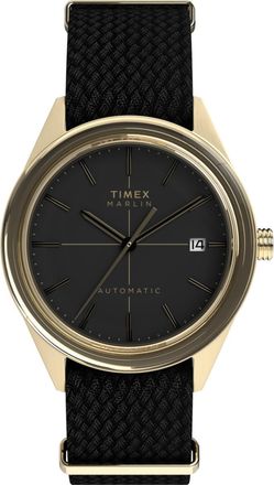Timex Marlin Jet Mens Black Watch TW2Y24300 Fabric - One Size