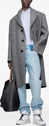 Maison Margiela Foldable Collar Coat - Gray