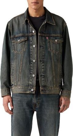 Levi's Relaxed Fit Trucker Jacket in Cocoa Butter Trucker at Nordstrom Rack, Size Xx-Large