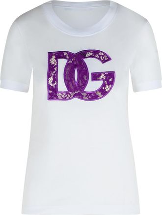 Dolce & Gabbana White Cotton T-Shirt