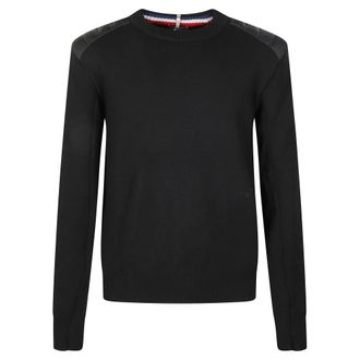 Moncler Round-neck Knitwear - male - Moncler - Round-neck Knitwear - Black - XL - Knitwear
