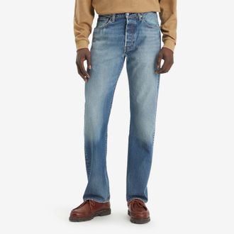 Levi's Heren Levis Circular 501 Original Help Me Out jeans in Denim