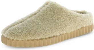 Voile Blanche Gina Faux Shearling Clog in Beige at Nordstrom, Size 12Us