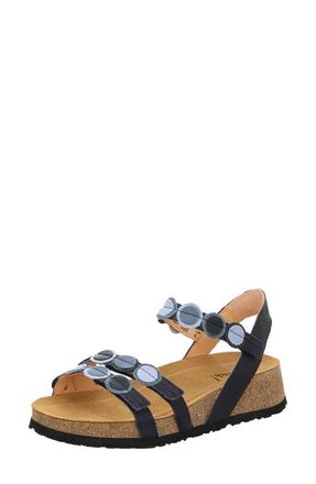 Think Koak Ankle Strap Sandal in Navy/kombi at Nordstrom, Size 10-10.5Us