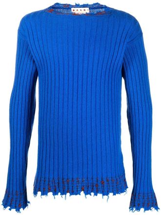 Marni Geribbelde trui - Blauw