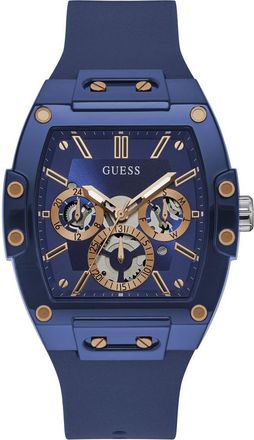 Guess Phoenix Mens Blue Watch GW0203G7 Silicone - One Size