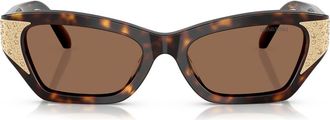 Swarovski 50mm Cat Eye Sunglasses in Dark Havana at Nordstrom