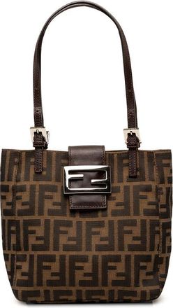 Fendi Pre-owned Fendi Zucca Canvas Shoulder Bag Ladies 1DV7BA9KQNMIATNU