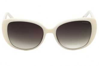 Guess GU7822 Gradient Lens Oval Sunglasses - Ivory
