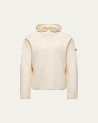 Moncler x JIL SANDER Mens Wool Rib Hoodie