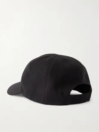 Rick Owens + Moncler Logo-Appliqu&eacute;d Cotton-Jersey Baseball Cap