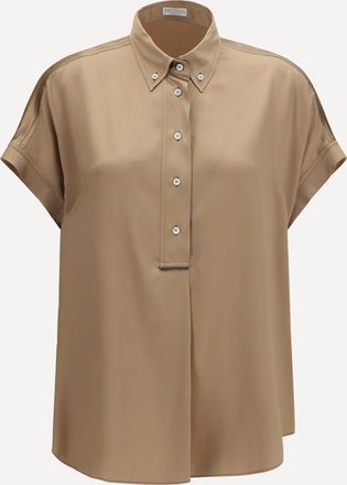 Brunello Cucinelli Camicia in seta Woman S