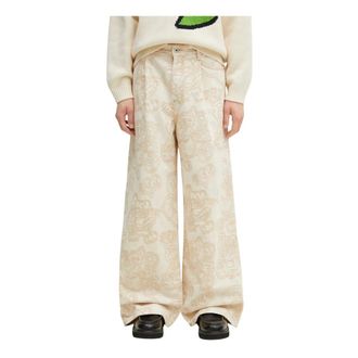 Kenzo Heren, Broeken, Beige, Maat: W33 Katoen