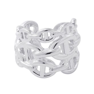 Herm&egrave;s Silver 925 Band Ring (Pre-Owned)