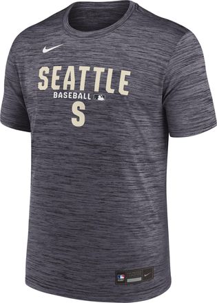 Nike Seattle Mariners Authentic Collection Nike Mens Dri-FIT MLB T-Shirt in Black | 02ER00AMVR-8KL