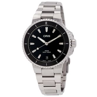 Oris Aquis Date Diamonds Automatic Black Dial Watch 01 733 7792 4194-07 8 19 05P