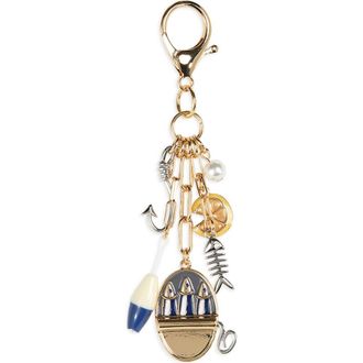 Leith Sardine Cluster Charm in Blue Multi- Gold at Nordstrom Rack