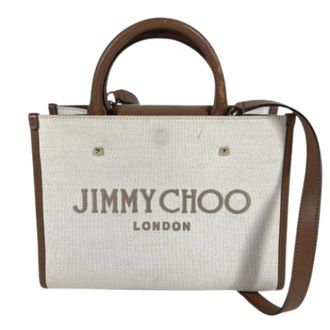 Jimmy Choo London Bolso Tote Pre-owned - Pre-owned - Mujer - Beige - ONE SIZE
