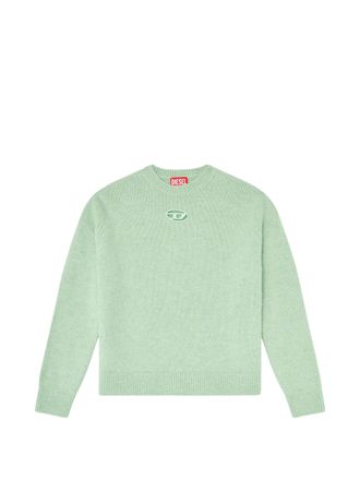 Diesel M-Areeta Maglia Pastel Green Wool Sweater