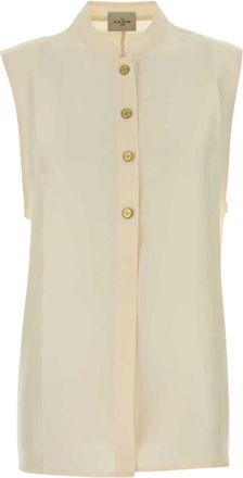 Le Kasha Abydos Shirt - Dames - Tops zonder mouwen - Beige - M - Tops