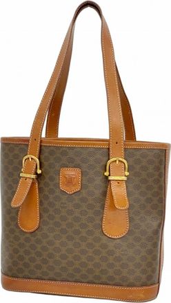 Celine Brown Pvc Tote Bag (Pre-Owned)