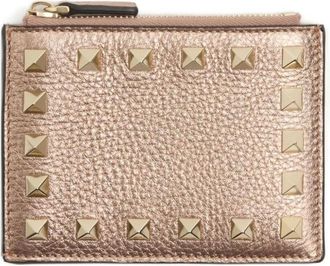Valentino Garavani Rockstud Portemonnee - Dames - Portefeuilles - Roze - ONE Size - Leer - Accessoires