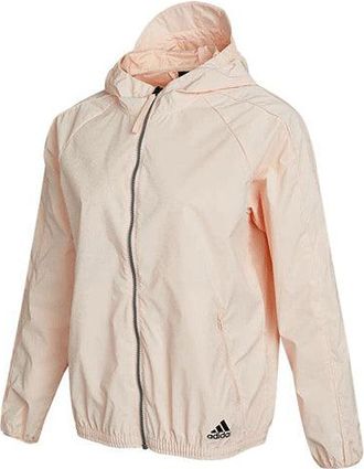 adidas (WMNS) adidas Sports Woven Zipper Hooded Long Sleeves Pink Jacket GP0668