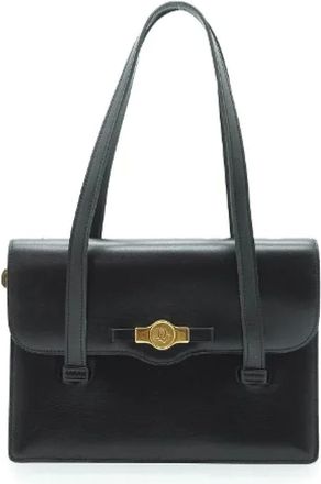 Dior Pre-owned Shoulder Bags, female, Black, Size: ONE SIZE Pre-owned Leather dior-bags