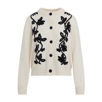 Jil Sander Cardigans, female, Multicolor, Size: S White Sweater for Women Aw25