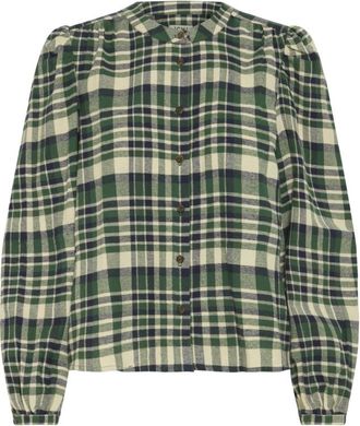 Ichi Ichi, Overhemden, Dames, Groen, XS, Katoen, Ihtamanna SH2 Blouse