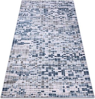 RugsX Alfombra Acr&iacute;lica Dizayn 124 Azul Blue 80x150 Cm