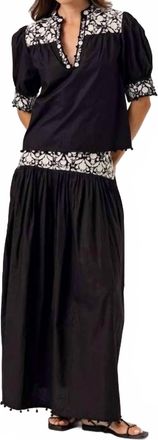 Sundays Womens Matilda Top In Black & White