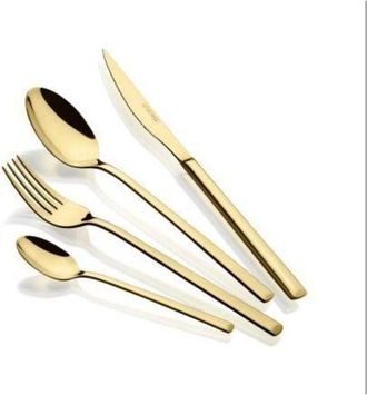 Bra Cuberteria Bra 24 Piezas Verona Gold M193924