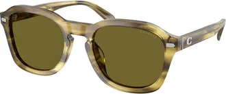 Coach HC8467U CFU14 5945/2 Mens Sunglasses Green Size 53