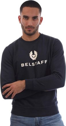 Belstaff Mens Signature Crewneck T-Shirt in Navy Cotton - Size Small