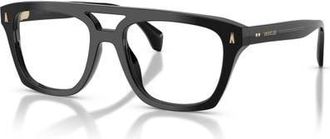 Moncler 53mm Rectangle optical glasses in Black at Nordstrom