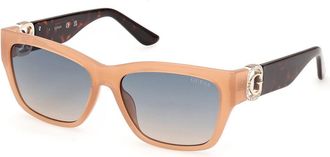 Guess GU00105 57P Womens Sunglasses Brown Size 56