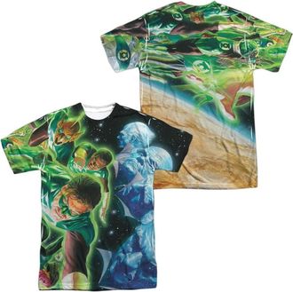 Gildan Green Lantern Guardians (Front/Back Print) Short Sleeve Adult 100% Poly Crew Tee / T-Shirt